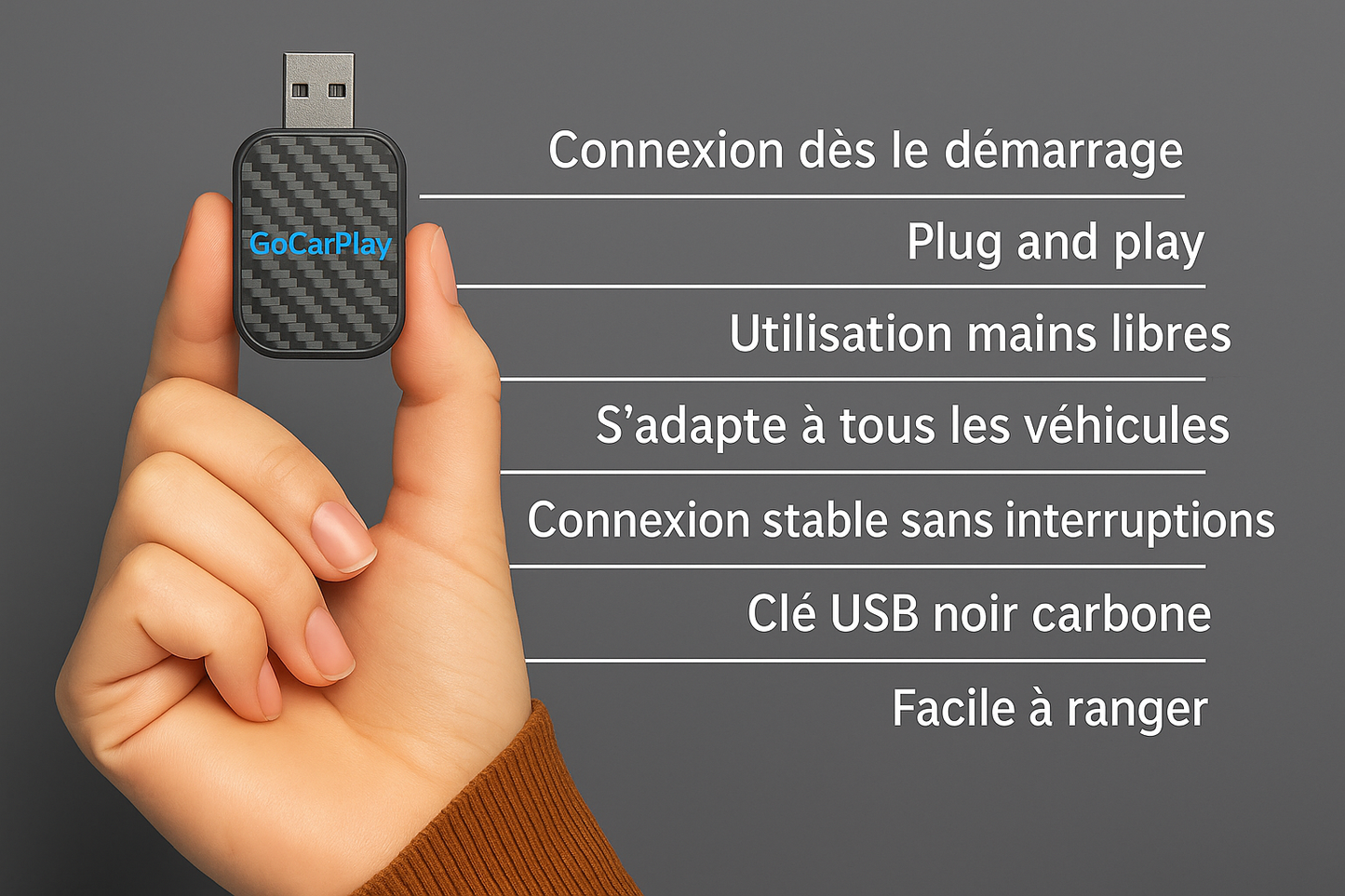 Clé CarPlay par GoCarPlay
